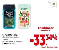 Promoties Le petit marseillais doucheproducten for men zeeden en eucalyptus - Le Petit Marseillais - Geldig van 25/01/2023 tot 07/02/2023 bij Colruyt