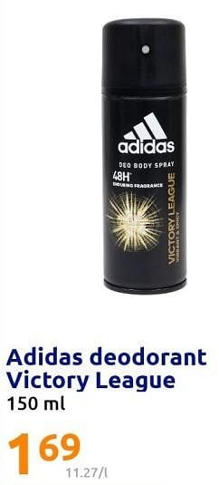 Promoties Adidas deodorant victory league - Adidas - Geldig van 25/01/2023 tot 31/01/2023 bij Action