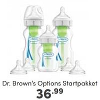 Promoties Dr. brown’s options startpakket - DrBrown's - Geldig van 29/01/2023 tot 04/02/2023 bij Baby & Tiener Megastore