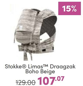 Promoties Stokke limas draagzak boho beige - Stokke - Geldig van 29/01/2023 tot 04/02/2023 bij Baby & Tiener Megastore