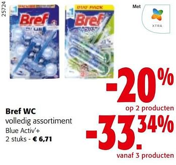 Promoties Bref wc blue activ’+ - Bref - Geldig van 25/01/2023 tot 07/02/2023 bij Colruyt