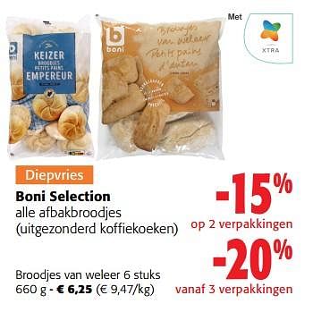 Promoties Boni selection broodjes van weleer - Boni - Geldig van 25/01/2023 tot 07/02/2023 bij Colruyt