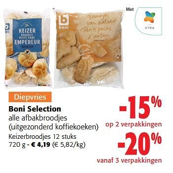 Promoties Boni selection keizerbroodjes - Boni - Geldig van 25/01/2023 tot 07/02/2023 bij Colruyt