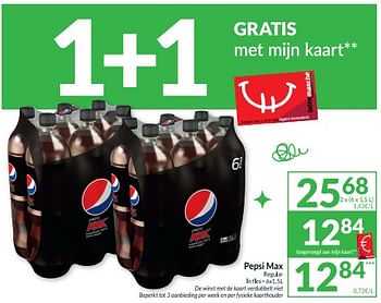 Promoties Pepsi max regular - Pepsi - Geldig van 31/01/2023 tot 05/02/2023 bij Intermarche