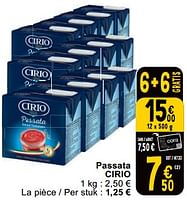 Promoties Passata cirio - CIRIO - Geldig van 31/01/2023 tot 06/02/2023 bij Cora