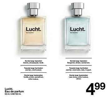 Promoties Lucht. eau de parfum - Huismerk - Zeeman  - Geldig van 28/01/2023 tot 03/02/2023 bij Zeeman