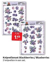 Knipvellenset blackberries - blueberries-Huismerk - Boekenvoordeel