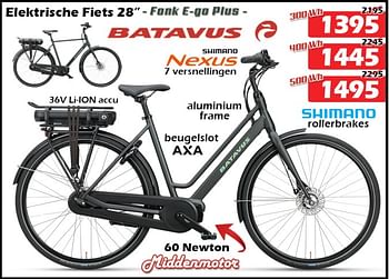 Promoties Elektrische fiets 28`` - Batavus - Geldig van 19/01/2023 tot 12/02/2023 bij Itek