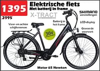 Elektrische fiets met batterij in frame-X-tract