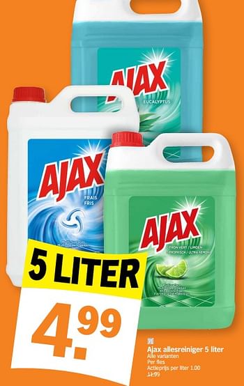 Promoties Ajax allesreiniger - Ajax - Geldig van 30/01/2023 tot 05/02/2023 bij Albert Heijn