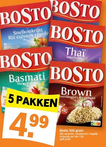 Promoties Bosto - Bosto - Geldig van 30/01/2023 tot 05/02/2023 bij Albert Heijn