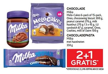 Promotions Chocolade milka 2+1 gratis - Milka - Valide de 08/02/2023 à 21/02/2023 chez Alvo