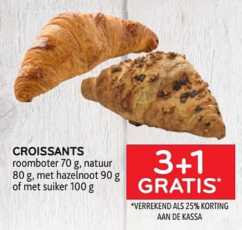 Promoties Croissants 3+1 gratis - Huismerk - Alvo - Geldig van 08/02/2023 tot 21/02/2023 bij Alvo