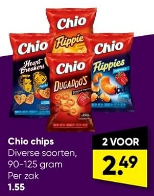 Promoties Chio chips - Chio - Geldig van 30/01/2023 tot 12/02/2023 bij Big Bazar