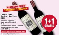 Château finet bordeaux supérieur 2018-Rode wijnen