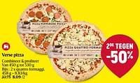 Verse pizza quattro formaggi-Huismerk - Delhaize