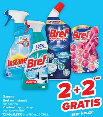 Promoties Sprayreiniger voor keuken bref - Bref - Geldig van 01/02/2023 tot 06/02/2023 bij Carrefour