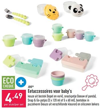 Promoties Eetaccessoires voor baby`s - Joie - Geldig van 08/02/2023 tot 17/02/2023 bij Aldi