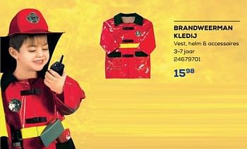Promoties Brandweerman kledij - Huismerk - Supra Bazar - Geldig van 30/01/2023 tot 24/02/2023 bij Supra Bazar