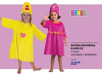 Promoties Bumba-bumbina kleedje - Studio 100 - Geldig van 30/01/2023 tot 24/02/2023 bij Supra Bazar