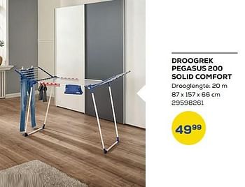 Promoties Droogrek pegasus 200 solid comfort - Leifheit - Geldig van 30/01/2023 tot 24/02/2023 bij Supra Bazar