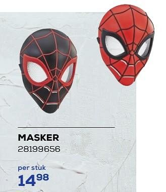 Promoties Masker - Spider-man - Geldig van 30/01/2023 tot 24/02/2023 bij Supra Bazar