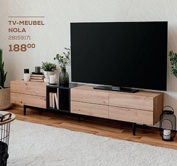Promoties Tv-meubel nola - Huismerk - Supra Bazar - Geldig van 30/01/2023 tot 24/02/2023 bij Supra Bazar