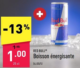 Promotions Boisson énergisante - Red Bull - Valide de 06/02/2023 à 17/02/2023 chez Aldi