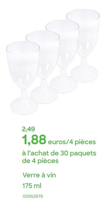 Promoties Verre à vin - Huismerk - Ava - Geldig van 19/01/2023 tot 28/02/2023 bij Ava