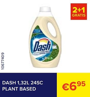 Promoties Dash 1,32l 24sc plant based - Dash - Geldig van 01/02/2023 tot 28/02/2023 bij Euro Shop