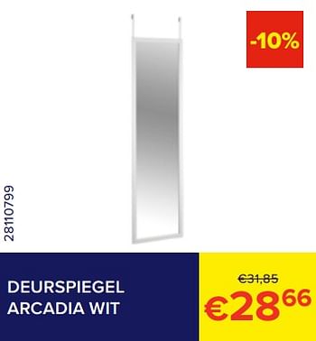 Promoties Deurspiegel arcadia wit - Wenko - Geldig van 01/02/2023 tot 28/02/2023 bij Euro Shop