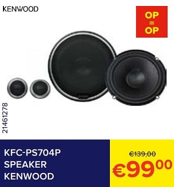 Promoties Kfc-ps704p speaker kenwood - Kenwood - Geldig van 01/02/2023 tot 28/02/2023 bij Euro Shop