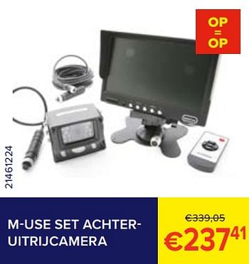 Promoties M-use set achteruitrijcamera - M-use - Geldig van 01/02/2023 tot 28/02/2023 bij Euro Shop