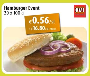 Promoties Hamburger event - OVI - Geldig van 30/01/2023 tot 25/02/2023 bij Aronde