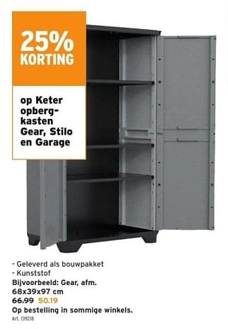 Promoties Keter opbergkasten gear - Keter - Geldig van 01/02/2023 tot 14/02/2023 bij Gamma
