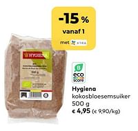Promoties Hygiena kokosbloesemsuiker - Hygiena - Geldig van 01/02/2023 tot 28/02/2023 bij Bioplanet