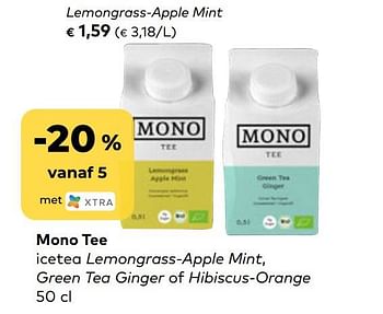 Promoties Mono tee icetea lemongrass-apple mint - Mono Tee - Geldig van 01/02/2023 tot 28/02/2023 bij Bioplanet