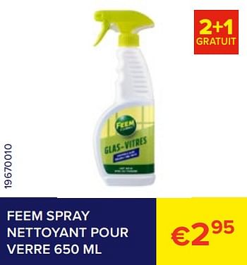 Promotions Feem spray nettoyant pour verre - Feem - Valide de 01/02/2023 à 28/02/2023 chez Euro Shop