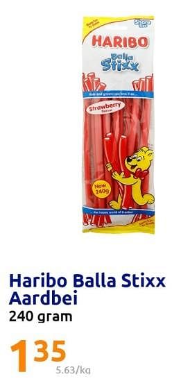 Promoties Haribo balla stixx aardbei - Haribo - Geldig van 01/02/2023 tot 07/02/2023 bij Action