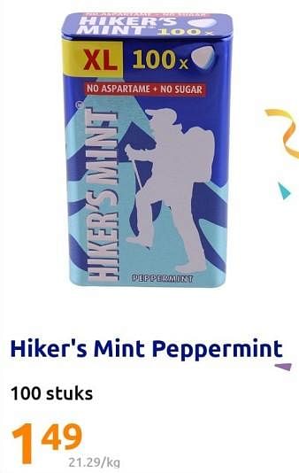 Promotions Hiker`s mint peppermint - Hiker's Mint - Valide de 01/02/2023 à 07/02/2023 chez Action