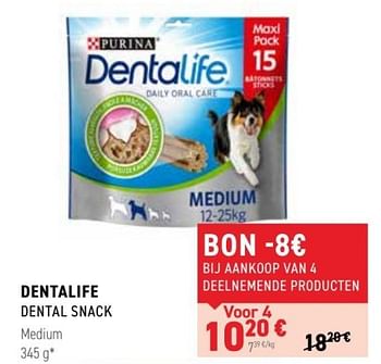 Promoties Dentalife dental snack - Purina one - Geldig van 01/02/2023 tot 12/02/2023 bij Tom&Co