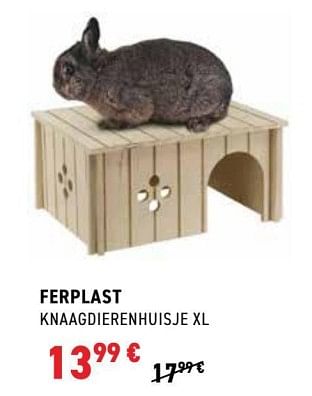 Promoties Ferplast knaagdierenhuisje xl - Ferplast - Geldig van 01/02/2023 tot 12/02/2023 bij Tom&Co