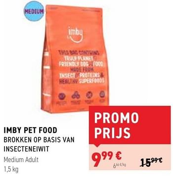 Promoties Imby pet food brokken op basis van insecteneiwit - Imby - Geldig van 01/02/2023 tot 12/02/2023 bij Tom&Co