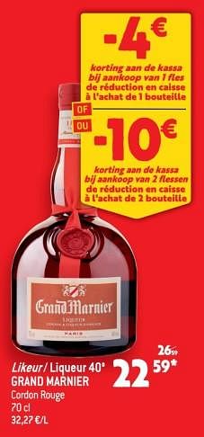 Promoties Likeur - liqueur 40° grand marnier - Grand Marnier - Geldig van 01/02/2023 tot 07/02/2023 bij Match