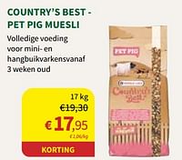 Country’s best - pet pig muesli-Versele-Laga