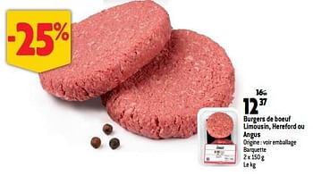 Promotions Burgers de boeuf limousin, hereford ou angus - Louis - Valide de 01/02/2023 à 07/02/2023 chez Match