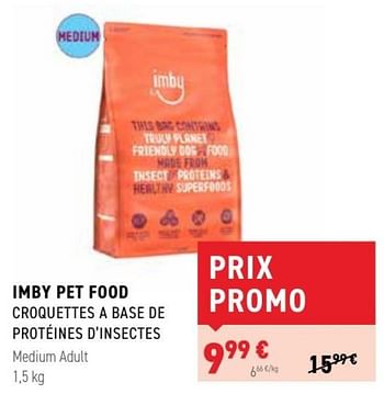 Promotions Imby pet food croquettes a base de protéines d`insectes - Imby - Valide de 01/02/2023 à 12/02/2023 chez Tom&Co