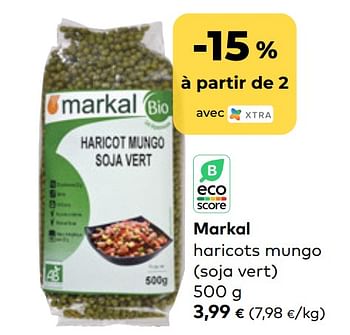 Promotions Markal haricots mungo - Markal - Valide de 01/02/2023 à 28/02/2023 chez Bioplanet