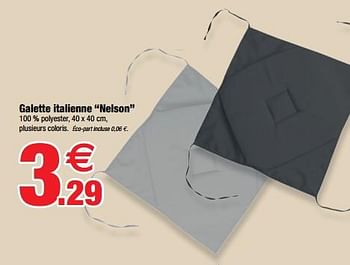 Promotions Galette italienne nelson - Produit Maison - Bazarland - Valide de 01/02/2023 à 12/02/2023 chez Bazarland