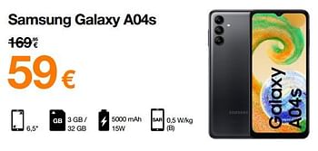 Promoties Samsung galaxy a04s - Samsung - Geldig van 02/02/2023 tot 21/02/2023 bij Orange